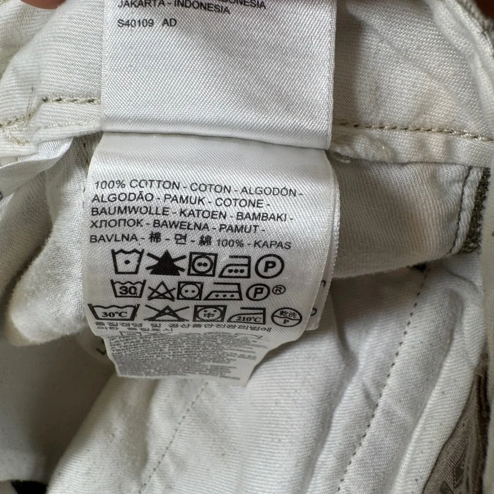 Levis Mens‎ Camo Cargo Pants Tan Green Brown 100% Cotton Size 32x28